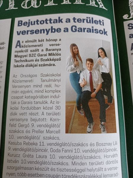Benne vagyunk az újságban