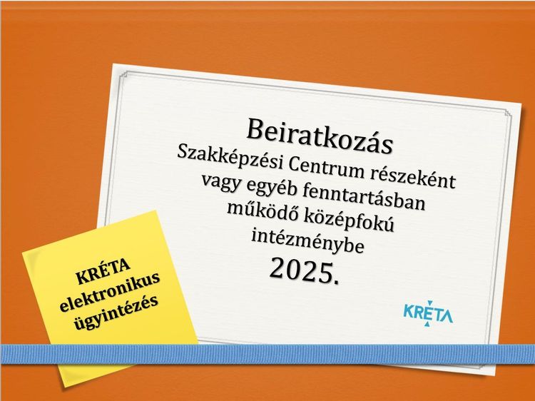 Beiratkozás középfokú intézménybe