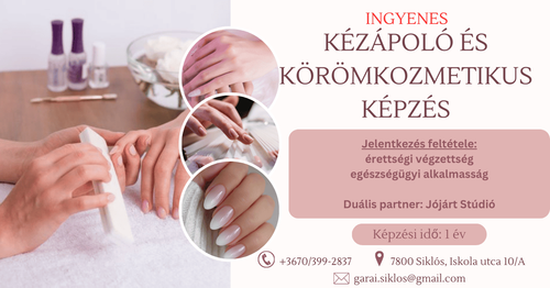Kézápoló és körömkozmetikus képzés 