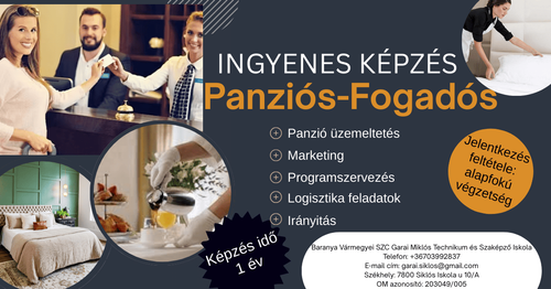 Panziós-fogadós képzés