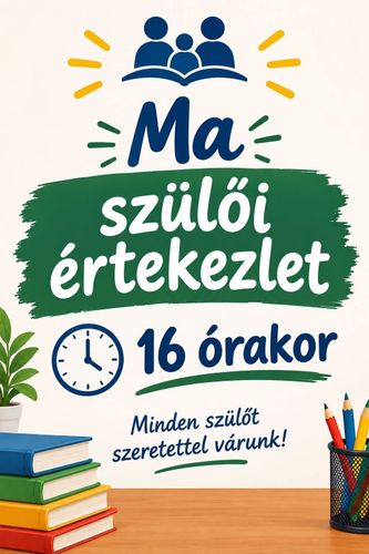 Szülői értekezlet 2026.09.10. 16:00